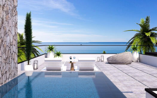 Beach front apartments and bungalows with private swimming pool in North Cyprus
