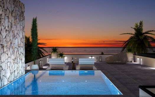 Beach front apartments and bungalows with private swimming pool in North Cyprus