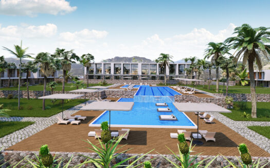 Brand new beach front project in North Cyprus with different types of apartments