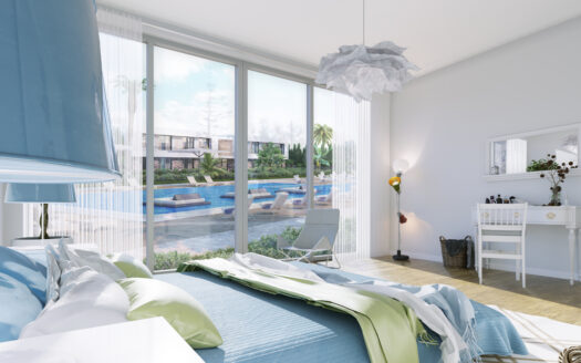 Brand new beach front project in North Cyprus with different types of apartments