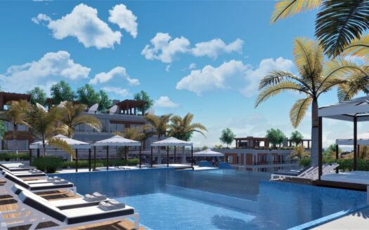 Seafront apartments in a complex with many facilities in Esentepe, Cyprus