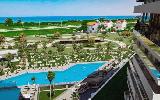 Seafront magnificent project with hotel concept in Long Beach, Iskele in North Cyprus