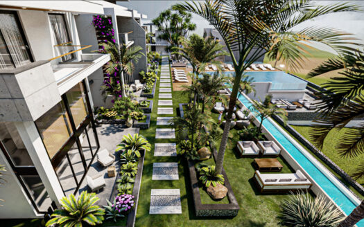 Seafront suburb 1 & 2 bedroom townhouse apartments for sale in Northern Cyprus, Esentepe