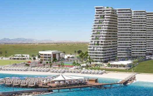 Luxury beachfront apartments for sale in Gaziveren, North Cyprus