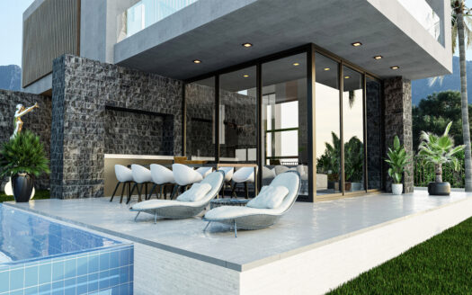 Stunning and spacious villas with sea and mountain views in Lapta, North Cyprus
