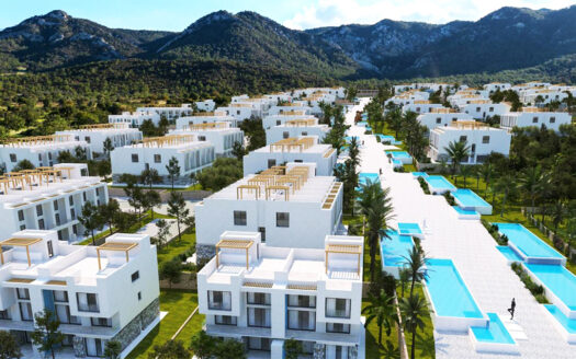 Largest project with studios and loft penthouse units for sale in Esentepe, Northern Cyprus