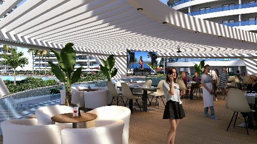 Most exclusive project with only 5 minutes walking distance to Long Beach in Iskele, North Cyprus