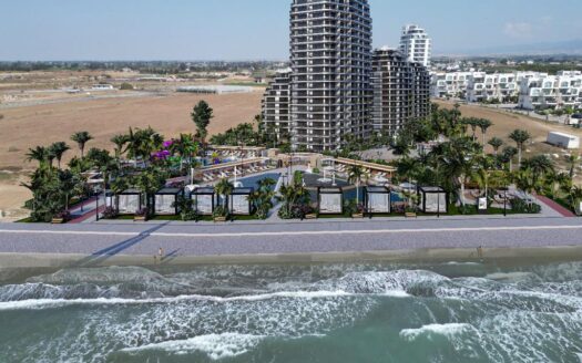 Beachfront luxury project with a private beach in Gaziveren, North Cyprus