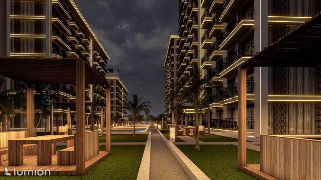 Luxusprojekt mit Privatstrand und reichhaltiger Infrastruktur in Gaziveren, Nordzypern