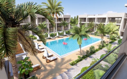 Luksuzni projekat sa bogatom infrastrukturom u blizini plaže u Karšijaki, Severni Kipar