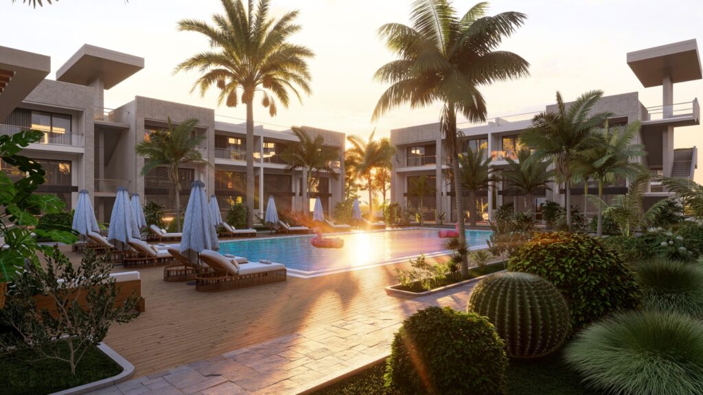 Luxusprojekt mit reichhaltiger Infrastruktur in Strandnähe in Karşıyaka, Nordzypern